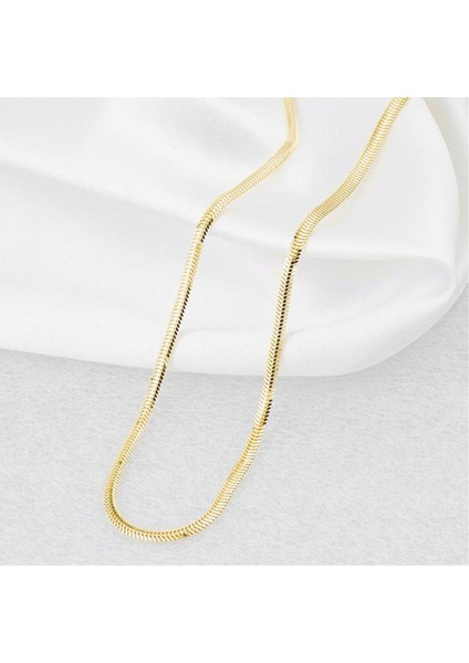 14 Ayar Altın 2 Mm. Balıksırtı Zincir Kolye 65 Cm. modelleri