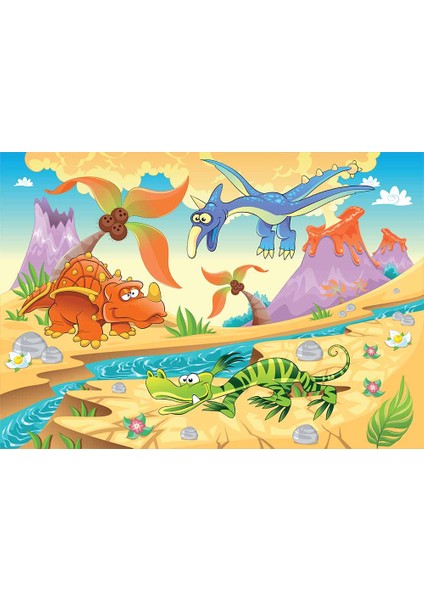 Dinozor Çağı Çocuk Odası Duvar Kağıdı Baskı indirimleri