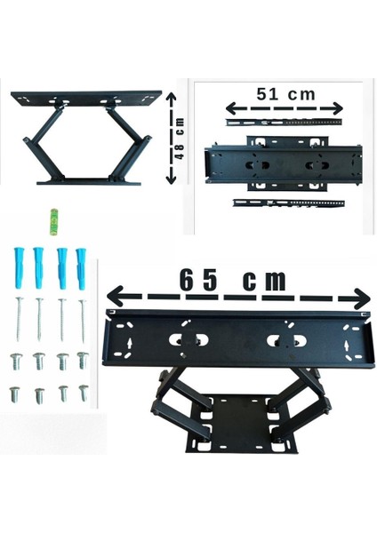 Sony KD-55XE8505 Çift Kollu Hareketli Tv Askı Aparatı - Pratik ve Dayanıklı Tv Montajı Için Ideal Çözüm modelleri