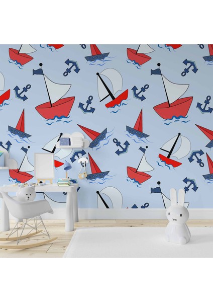 Denizci Çocuk Odası Duvar Kağıdı Baskı fiyatları
