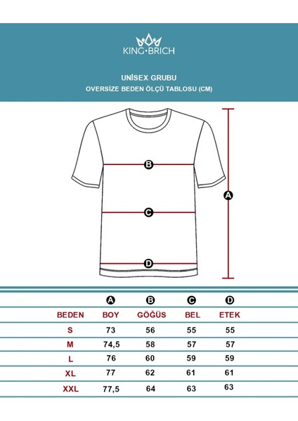 Ottoman Kilim Baskılı Oversize Kalıp Unisex T-Shirt