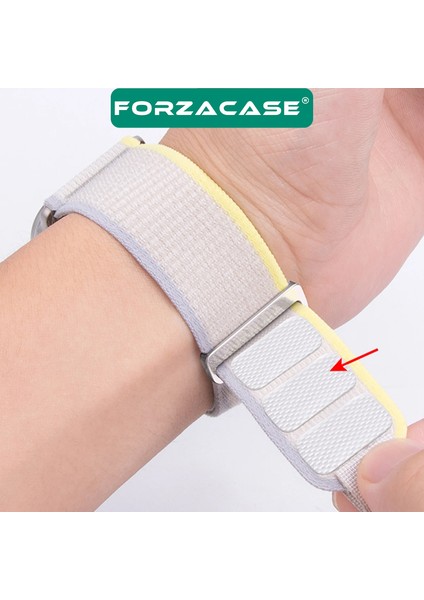 Samsung Galaxy Watch 6 Classic 47MM ile Uyumlu Trial Cırtlı Hasır Kumaş Kordon Kayış FC566 fırsatları