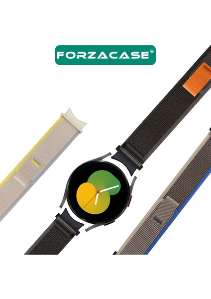 Samsung Galaxy Watch 5 44MM ile Uyumlu Trial Cırtlı Hasır Kumaş Kordon Kayış - FC566 fiyatları