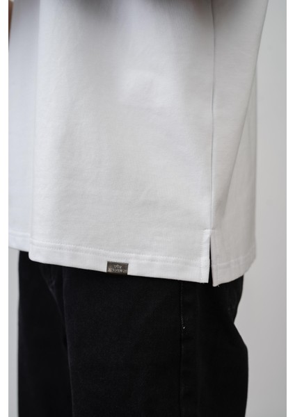 Kuru Kafa Baskılı Oversize Kesim Unisex T-Shirt