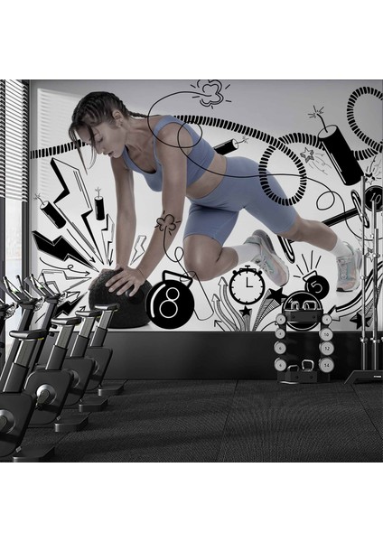Spor Salonu Duvar Kağıdı Baskı
