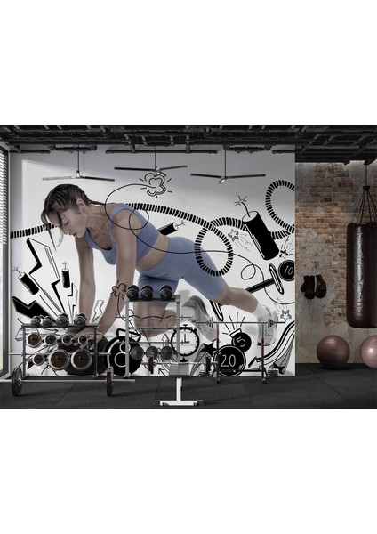 Spor Salonu Duvar Kağıdı Baskı fırsatları