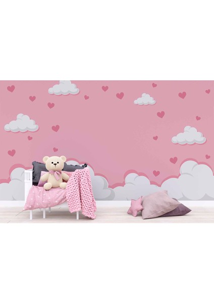 Bulut Temalı Çocuk Odası Duvar Kağıdı Baskı indirimleri