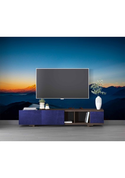 Dağ Manzaralı Gündoğumu Duvar Kağıdı Baskı modelleri