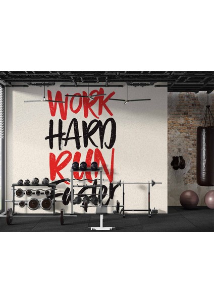 Yazı Temalı Spor Salonu Duvar Kağıdı Baskı fırsatları