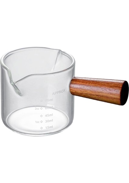 Espresso Bardakları Ölçme Kabı Çok Yönlü Şeffaf Cam Ölçme (Yurt Dışından)
