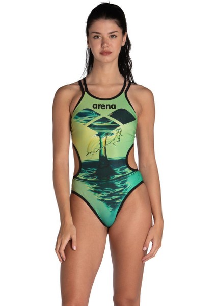 One Double Cross Back Kadın Yüzücü Mayosu 006780550 fırsatları