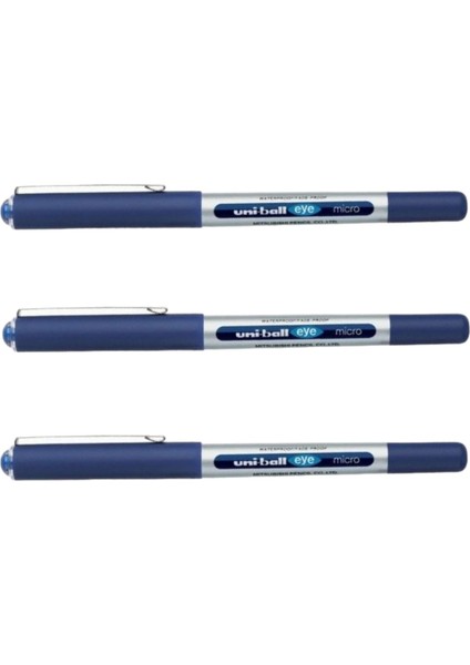 Uniball Eye Micro 0.5 Roller Kalem Mavi Üç Adet