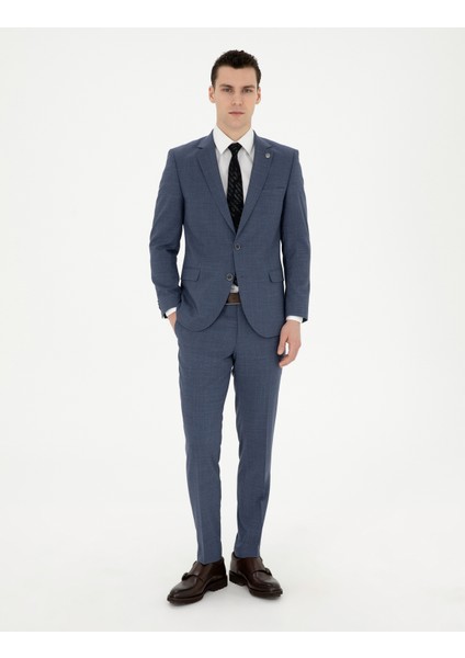 Erkek Koyu Mavi Ex. Slim Fit Takım Elbise 50285279-VR032