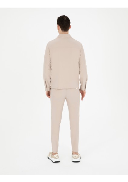 Erkek Bej Klasik Jogger Pantolon 50287780-VR011
