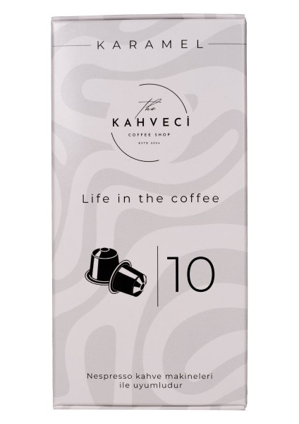 Nespresso Uyumlu Karamel Aromalı Kapsül Kahve 10'lu