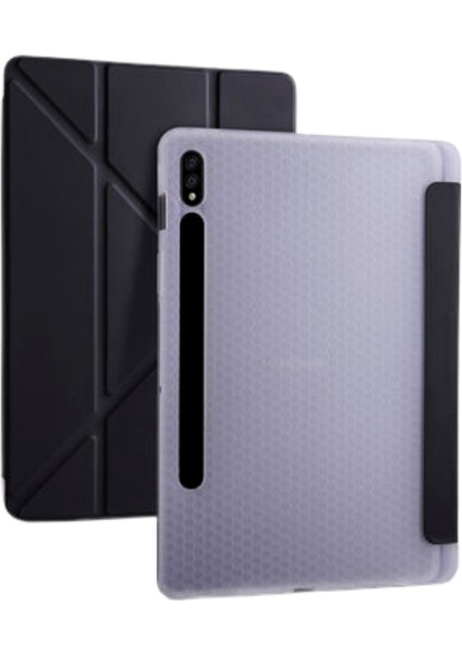Galaxy Tab S9 Fe Plus 12,4 İnç Uyumlu Fuchsia Kalem Bölmeli Stand Özellikli Akıllı Tablet Kılıfı