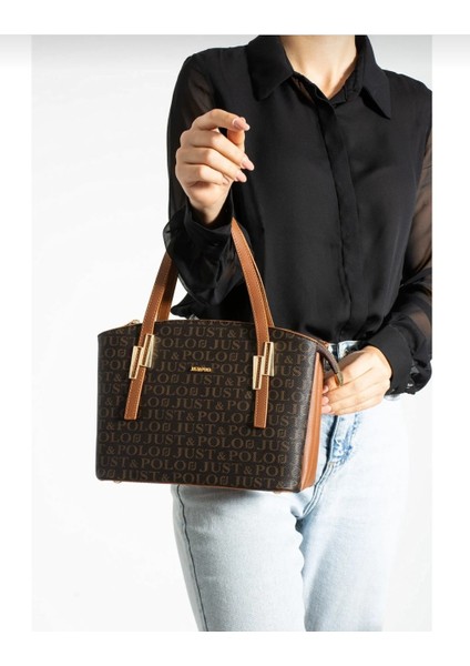 Kadın Kahve-Taba Orta Boy El ve Omuz ÇANTASI-2066