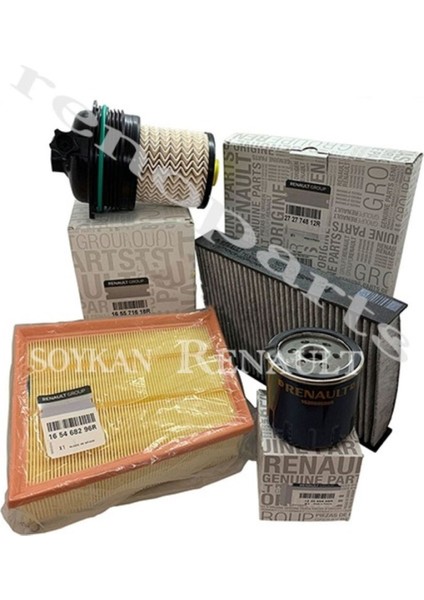 Maısrenault Megane 4 1.5 Dci Filtre Bakım Seti 90-110 Bg Model 2015-2019 Karbonlu Polen