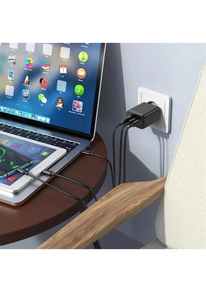 Zipax Şarj Aleti Başlığı 65W Süper Hızlı Şarj Qualcoom (1xusb 2xpd Typec) (Zpx) - JK76 fırsatları