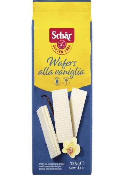 Wafers Alla Vaniglia 125G Vanilyalı Gofret 3 Adet