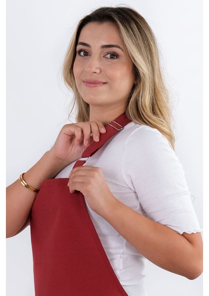 Simple 3'lü Set Ayar Askılı Mutfak Önlüğü Seti (Eldiven, Tutacak)