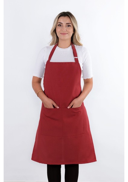 Simple 3'lü Set Ayar Askılı Mutfak Önlüğü Seti (Eldiven, Tutacak)