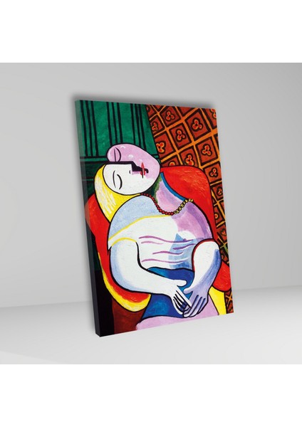 Tekli Dikey Kanvas Duvar Tablosu Pablo Picasso Rüya Eseri