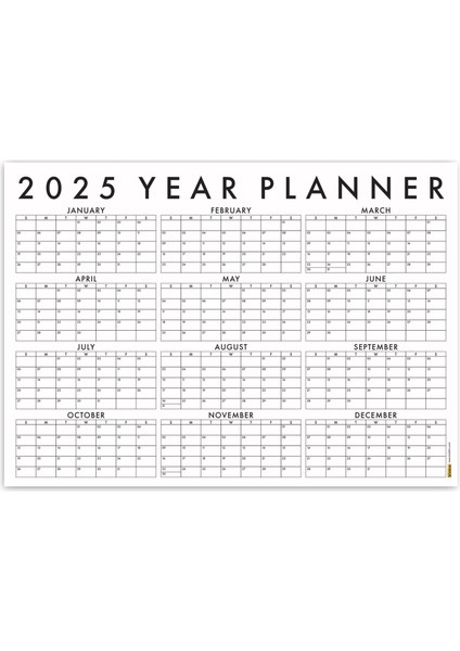 Amerikan Standardı 2025 Yıllık Planlayıcı Duvar Takvimi fırsatları