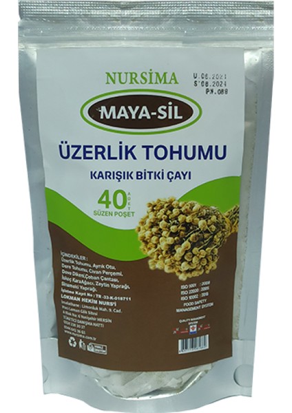 Maya-Sil Üzerlik Tohumu Bitki Çayı 40 'lı Süzen Poşet