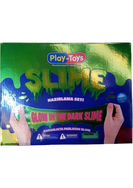 Playtoys Slıme Glow In The Dar Karanlıkta Parlayan Slime