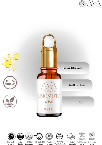 Ava %100 Doğal Limon Otu Yağı