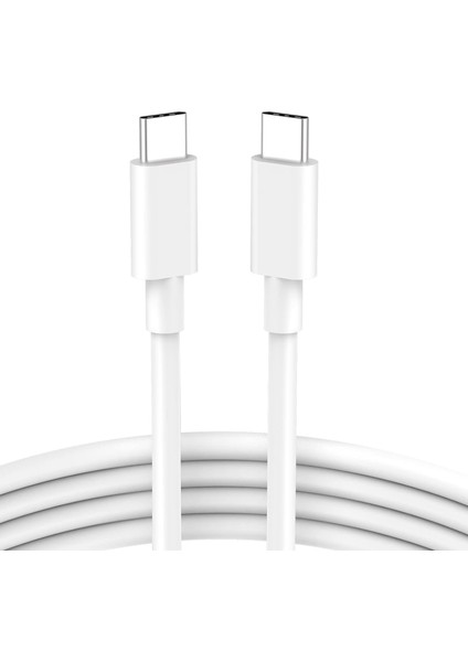 Apple Ipad, Macbook, Imac, Mac Mini Uyumlu Usb-C Şarj ve Veri Aktarım Kablosu. 2 M Beyaz