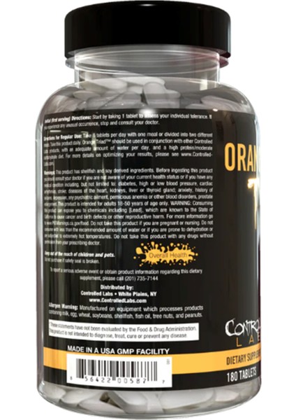 - Orange Triad Multi-Vitamin 180 Tablet Usa Içerik
