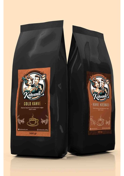 Gold Kahve (Granül) 500 gr + Kahve Kreması 1000 gr