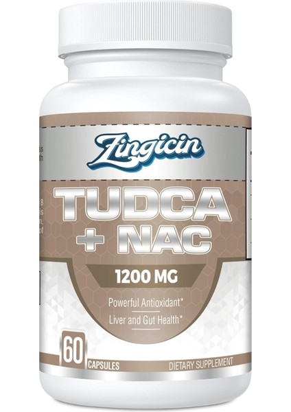 Tudca With Nac Supplement 1200MG - 60 Capsules powerful Tudca Bile Salt Plus N-Acetyl-Cysteine