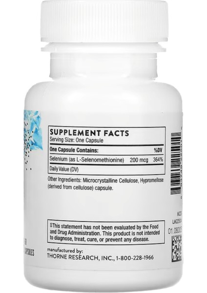 Selenium 200 Mcg 60 Capsules usa Version