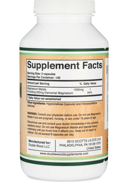 Magnesium Malate 1500MG 420 Capsul.OZELSPORCUGIDALARIN'DAN fiyatları