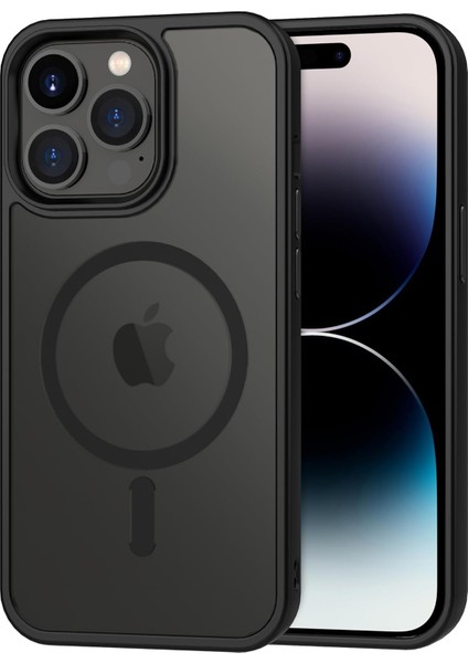iPhone 15 Pro Uyumlu Kılıf Magsafe Uyumlu Kamera Çıkıntılı Mat Lüx Kapak
