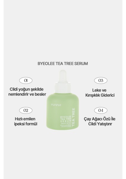 Çay Ağacı Özü Kore Serum Sivilce Ve Akne Karşıtı Arındırıcı Sebum Dengeleyici 30 Ml fiyatları