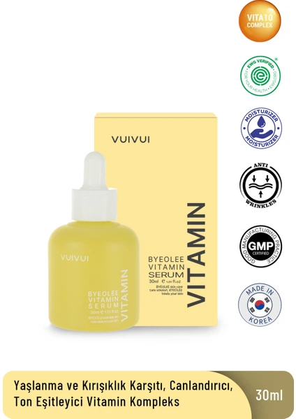 ByeoLee Vitamin Kompleks Kore Serum Işıltı Veren Canlandırıcı Aydınlatıcı Cilt Tonu Eşitleyici 30 ml