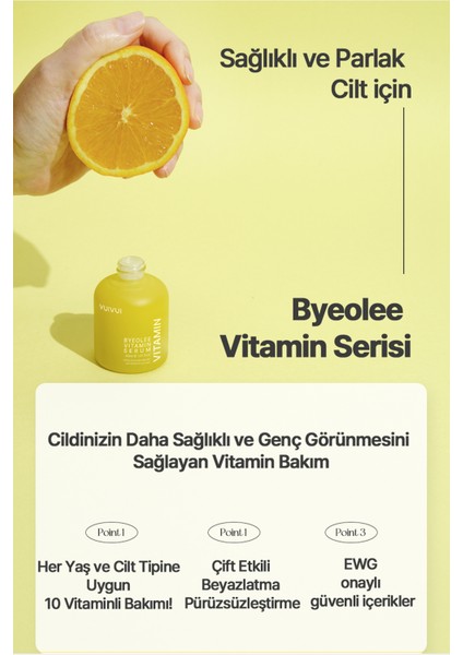 ByeoLee Vitamin Kompleks Kore Serum Işıltı Veren Canlandırıcı Aydınlatıcı Cilt Tonu Eşitleyici 30 ml