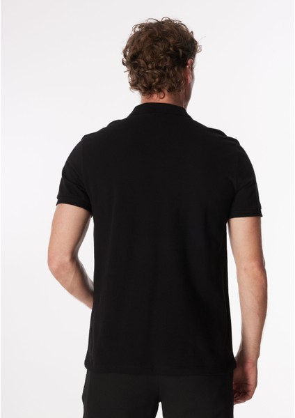Siyah Erkek Basic Polo T-Shirt F4Sm-Tst 0747