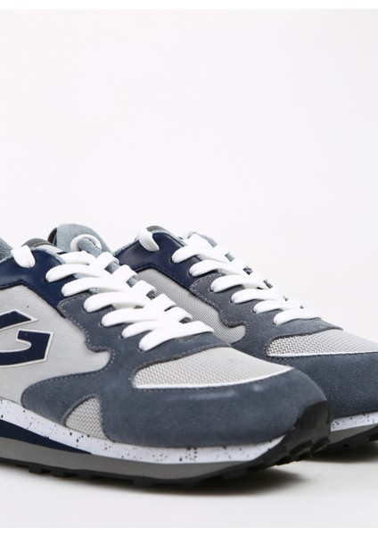 Gri - Siyah Erkek Süet Sneaker Wen 0400