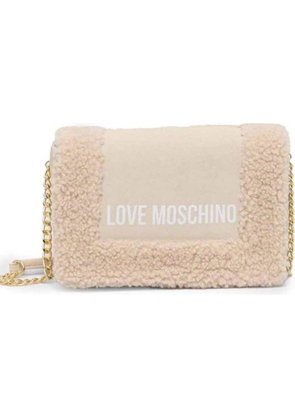 Love Moschino Krem Kadın 16X23X7 cm Çapraz Çanta JC4292PP0HKY110A