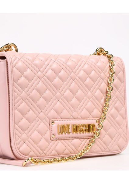 Love Moschino Pudra Kadın 19X26X9 cm Omuz Çantası JC4000PP1HLA0608