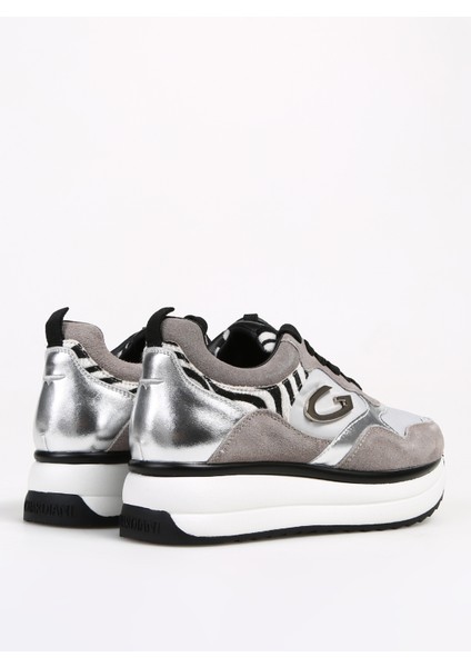 Siyah - Açık Gri Kadın Süet Sneaker Louıse 0