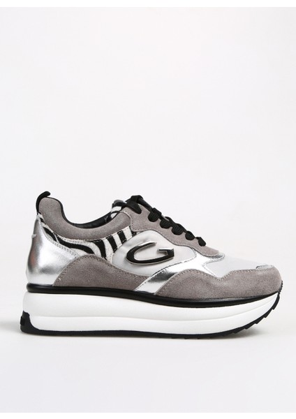 Siyah - Açık Gri Kadın Süet Sneaker Louıse 0