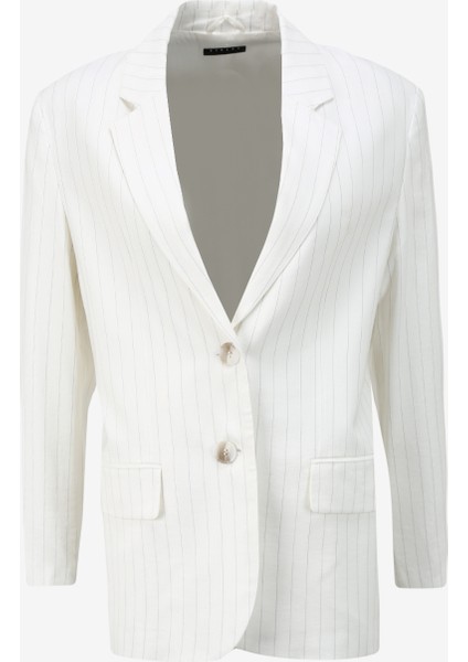 Regular Fit Beyaz Kadın Ceket 2PIKLW020