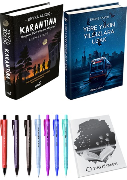 Karantina 5-Yere Yakın Yıldızlara Uzak + Kalem + Not Defteri