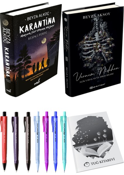 Karantina 5-Vernem Nidahen + Kalem + Not Defteri